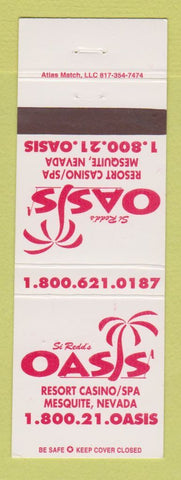 Matchbook Cover - Casino Oasis Resort Mesquite NV