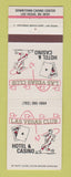 Matchbook Cover - Casino Las Vegas Club NV hotel