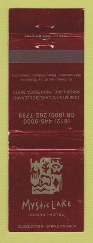 Matchbook Cover - Casino Mystic Lake Hotel Prior Lake MN WEAR