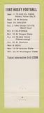 Matchbook Cover - Washington Huskies Football 1982 Schedule