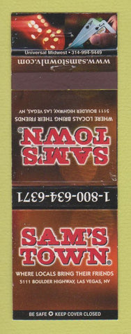 Matchbook Cover - Casino Sam's Town Las Vegas NV