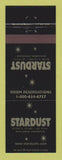 Matchbook Cover - Casino Stardust Resort Las Vegas NV