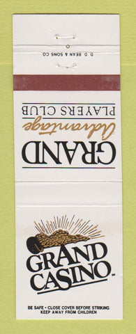 Matchbook Cover - Casino Grand Players Club Advantage