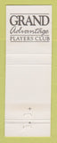 Matchbook Cover - Casino Grand Players Club Advantage