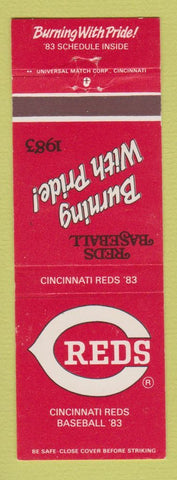 Matchbook Cover - Cincinnati Reds Baseball 1983 Schedule OH