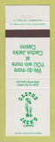 Matchbook Cover - Casino Cactus Jack's Carson City NV