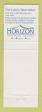 Matchbook Cover - Casino Horizon Resort Lake Tahoe NV