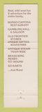Matchbook Cover - Casino Old Vegas Henderson NV