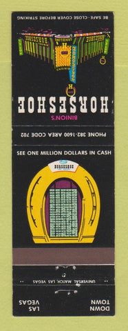 Matchbook Cover - Casino Binion's Horseshoe Las Vegas NV