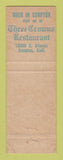 Matchbook Cover - Sweda Restaurant Swedish Downey CA