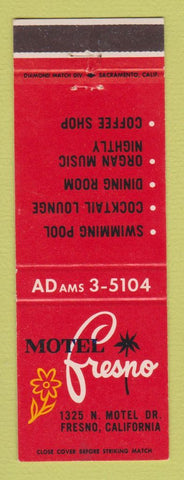 Matchbook Cover - Motel Fresno CA