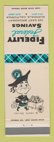 Matchbook Cover - Fidelity Federal Savings Glendale CA