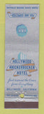 Matchbook Cover - Hollywood Knickerbocker Hotel Hollywood CA