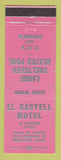 Matchbook Cover - El Castell Motel Monterey CA