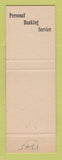 Matchbook Cover - Security First National Bank La Jolla CA
