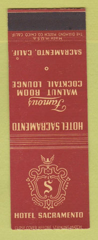 Matchbook Cover - Hotel Sacramento CA