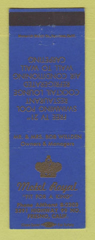 Matchbook Cover - Motel Royal Fresno CA