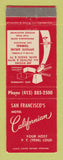 Matchbook Cover - Hotel Californian San Francisco CA