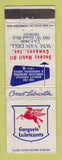 Matchbook Cover - Mobil oil gas Gargoyle WM Van Dell Detroit MI POOR