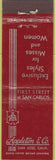 Matchbook Cover - Appleton  and  Co clothes San Jose CA Midget