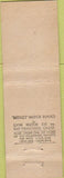 Matchbook Cover - Appleton  and  Co clothes San Jose CA Midget