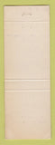 Matchbook Cover - Mobil oil gas Fitz Freeport IL LAMINATED