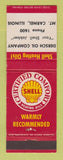 Matchbook Cover - Shell oil gas Dersch Mount Carmel IL