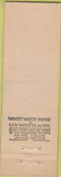 Matchbook Cover - Bear's Cafeteria York PA Midget