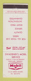 Matchbook Cover - Mobil oil gas Swadener's Portland OR