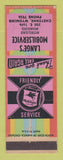 Matchbook Cover - Mobil oil gas Lange's Cheyenne WY