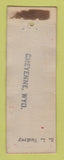 Matchbook Cover - Mobil oil gas Monogram CLV Cheyenne WY WEAR LAMINATED