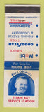 Matchbook Cover - Mobil oil gas Titahi Bay New Zealand WORN