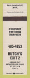 Matchbook Cover - Mobil oil gas Hutch's Exit 2 Montpelier OH
