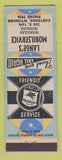 Matchbook Cover - Mobil oil gas Lange's Cheyenne WY