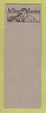 Matchbook Cover - Mobil oil gas Lange's Cheyenne WY