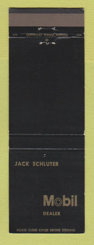 Matchbook Cover - Mobil oil gas Jack Schulter Chatham MA Brewester Dennisport