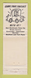 Matchbook Cover - Mobil oil gas Lighthouse Glen Ellyn IL