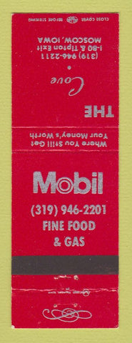 Matchbook Cover - Mobil oil gas The Cove Moscow IA