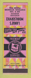 Matchbook Cover - Mobil oil gas Lange's Cheyenne WY