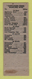 Matchbook Cover - Mobil oil gas Rawlins WY LAMINATED
