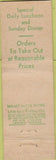 Matchbook Cover - Chen's Chop Suey Chinese Providence RI Midget