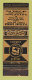 Matchbook Cover - Mobil oil gas Pleasant Corner Saginaw MI WEAR LAMINATED