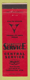 Matchbook Cover - Mobil oil gas Central Service Torrington WY Dodge Trucks RED