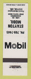 Matchbook Cover - Mobil oil gas Stayton OR WEAR