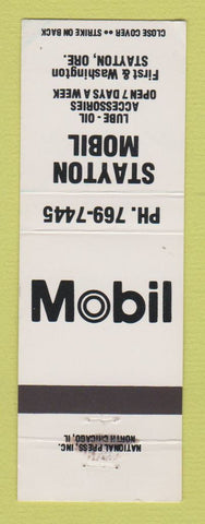 Matchbook Cover - Mobil oil gas Stayton OR WEAR
