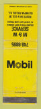 Matchbook Cover - Mobil oil gas M&W Olympia Fields IL WEAR