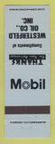 Matchbook Cover - Mobil oil gas Westerfeld
