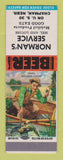 Matchbook Cover - Mobil oil gas Norman's Chapman NE