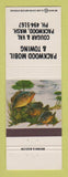 Matchbook Cover - Mobil oil gas Packwood WA