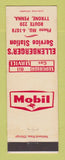 Matchbook Cover - Mobil oil gas Ellenberger's Tyrone PA